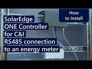 SolarEdge ONE Controller for C&I – RS485 connection to an energy meter