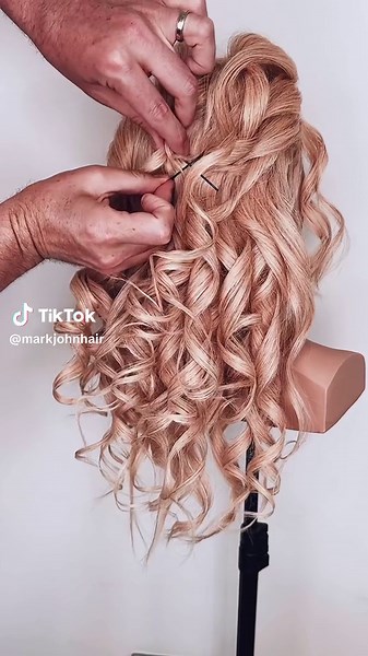 Textured Hair Updo Tutorial with Padding and Pins