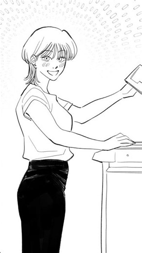 Episode 1 Eye contactyuri romance between co-workers - Vera x Lynn on#crushonai #yuri #wlw #oc