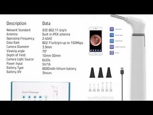 How To Use Smart Video Otoscope ENT Otoscope(Otoscope Wireless)(Otoscope Wi-Fi With Recording system