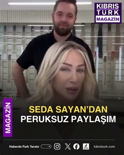 Seda Sayan, peruklarını ilk kez çıkararak kendi doğal saçını sergiledi.
