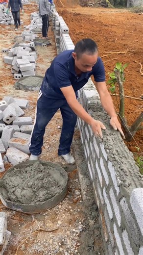 Cách xây gạch bằng tay không cần bay xâu