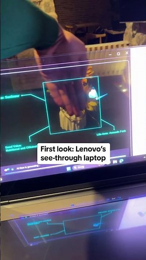 First look: Lenovo's see-through laptop