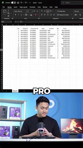 Buat filter di excel dengan cepat dan mudah! #tutorial #excel #shorts