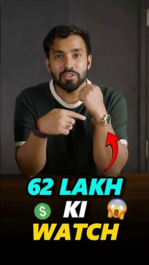 TECHNO GAMERZ'S 62 LAKH WATCH 😱 #shorts #short