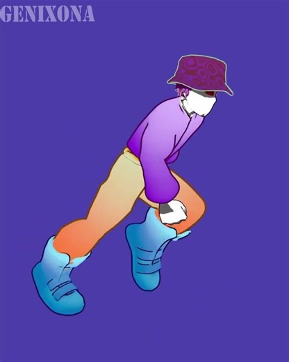 flow's run cycle [test animation] #blender3d #3danimation