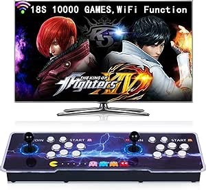 RegiisJoy 24800 in 1 Arcade Game Console WiFi Function Pandora's Box W88 Pro Classic Retro Game Machine for PC & Projector & TV,1280X720,Search/Hide/Save/Load/Pause Games,Favorite List