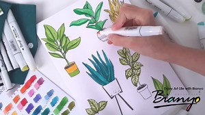 Bianyo XL Bleedproof Marker Paper Pad, A3(11.69"X16.54"), 50 Sheets, 18 LB / 70 GSM, Glue-Bound, 100% Cotton, White, Ideal for Use with Markers and Ink Mediums