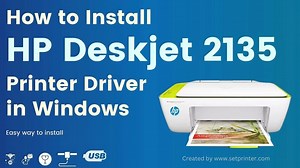 How to Install HP Deskjet 2135 Printer Driver in Windows | Complete Setup Guide