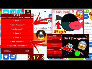 Agario Mod Menu V2.17.3-Fast Feed,Dark Background,No Party Notifactions...(Agar.io Mobile)