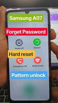 Samsung A07 Hard Reset | Samsung A07 Pin & Pattern Lock Remove Easy | Samsung A075f Hard Reset