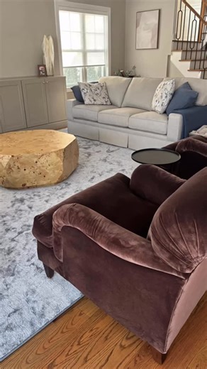 Deena Friedman on Instagram: "Decided it was time to really do our family room and @ledarockoff hit it out of the park with this one and I LOVE how it all turned out! It is still coming along but what a huge makeover already. It feels comfortable and cozy but sophisticated and mature. The furniture is custom made by @palisadefurniture and custom cut rug from @gfriedflooring I love the colors and @studiomcgee is definitely feeling the same colors this season and I was able to get so many great de