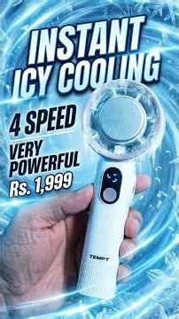 This ₹1999 Fan Actually COOLS You Instantly! Tempt ICY Portable Fan Review