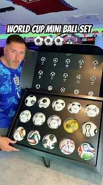 FIFA World Cup historical mini ball set unboxing ⚽️ #fifaworldcup #adidasfootball #miniballset