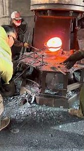 Global Forge Hub forging factory Steel billets forged into rings by team #forge #forging #machine
