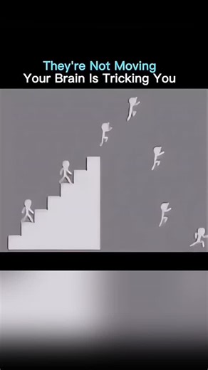 Silicon Web🆇 on Instagram: "These figures look like they're moving, but your brain is creating motion where none exists. This illusion works by using repeating shapes and evenly spaced positions that trick your visual cortex. Instead of seeing separate still images, the brain fills in the "missing motion" because it's wired to predict movement-similar to how animations and flipbooks work. Researchers studying visual perception show that our brains often create motion to make sense of static pat