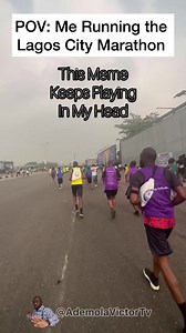 1.3K views | Me Running the Lagos City Marathon, this meme keeps playing in my head #WhyAreYouRunning #RunningMeme #LagosCityMarathon | Ademola Victor Tv | Facebook