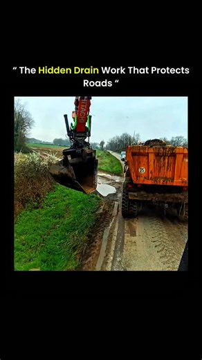 @solved_science on Instagram: "Blocked roadside drains trap leaves, mud, trash, and sediment, preventing rainwater from flowing away properly. When drainage channels are obstructed, water quickly backs up onto roads, weakens foundations, and causes sudden street flooding even during normal rainfall. This clearing is done to restore proper water flow before storms arrive. Preventive maintenance reduces flood damage, keeps traffic moving, and protects nearby infrastructure long before heavy rain b