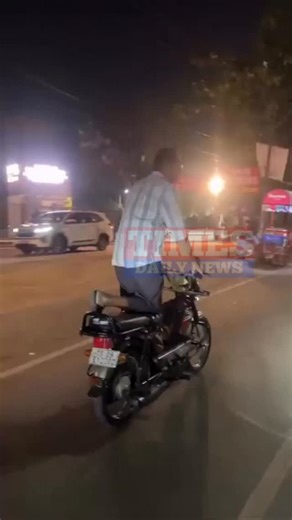 Times Daily News 24×7 on Instagram: "A cheap rider stunts with his Moped bike near Batonical garden Kondapur... #hyderabad #telangana #police"
