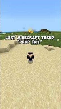 LOST MINECRAFT TREND "DROP EDIT" (PART 1)