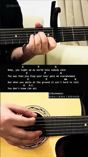 What Makes You Beautiful - One Direction | Easy Guitar Tutorial For Beginners #guitarlesson #shorts