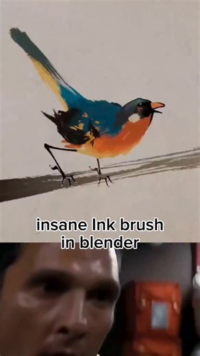 Alexandr Iwaac on Instagram: "Insane ink brush in blender by @wutianqing_"