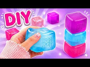 DIY viral Needoh Cube Squishy making at home /crafts to do when your bored / easy ideas/ paper craft