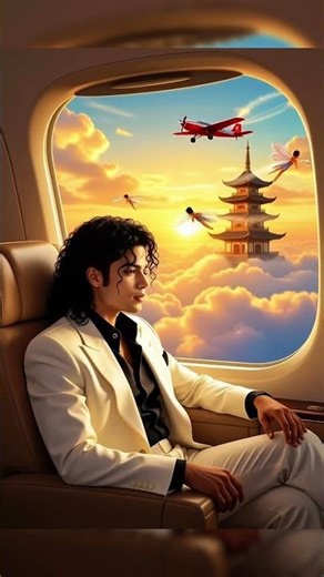 ✨ Michael Jackson in a Fantasy Dream World | Cinematic Magic ✈️🌌 #mjforever