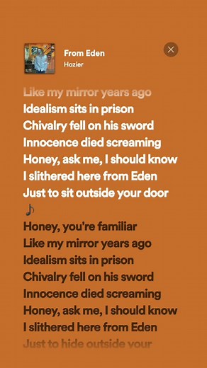 Hozier From Eden Lyrics and Song | Music Video