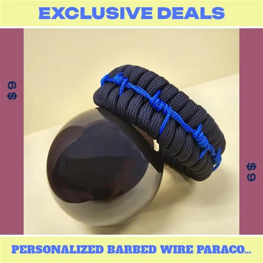 Life’s too short for boring accessories! 💥 Unleash your inner rebel with our Personalized Barbed Wire Paracord Bracelet! Handcrafted with precision from durable 550 cord, it’s not just stylish but built to withstand life’s adventures. 💪🌿 Whether you’re hiking, camping, or just strolling through town, this bracelet adds the perfect touch of rugged charm. Embrace your unique style and wear your story! 🎒✨ Trust us, at just $9.00, you're going to want this on your wrist… like, yesterday! 😏💰 #P