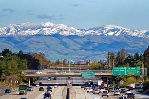 Snow on Mount Hamilton