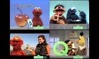 Mix of 4 videos from youtube : sesame street abc annoying goose