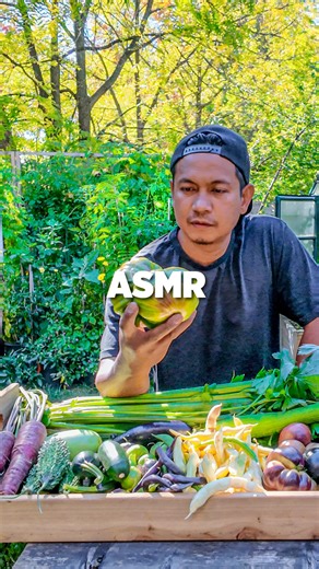 Listen and keep calm #ASMR #gardenharvest #calming | Plantedinthegarden