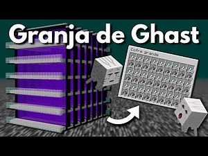 Minecraft Granja de Ghast Muy fácil y ampliable - Tutorial [Ghast Farm @gnembon ] |1.16 - 1.18.1+|