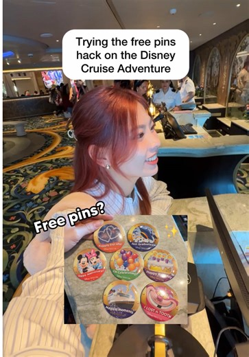 Here’s another hack you can try on the Disney Cruise! Go to guest services and ask them if they have any pins, let them know what occasion you’re celebrating and they might just give you a pin 😍 I can’t believe they even had a pin for losing a tooth hahah it’s way too cute. @Disney Cruise Line Singapore #disneycruise #disneyadventure