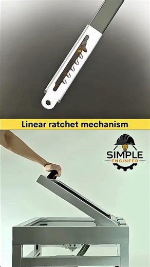 Linear Ratchet Mechanism Working Animation