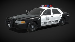 2001 Crown Victoria Police Interceptor Game Prop - Download Free 3D model by 8sianDude (@haoliu95)