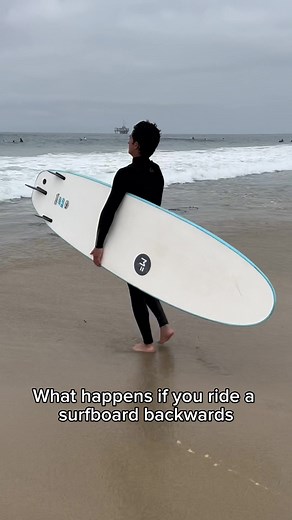 Can You Ride a Surfboard Backwards? #beginnersurfer #beginnersurftips #beginnersurfing #surflessons #surflesson #surftip #surftips #surfer #surfers #surfing #surf #surfboard #surfboards #softtop