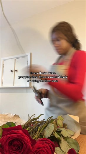 Entering the Flow State While Preparing Flowers