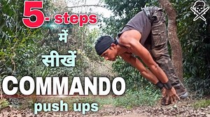 Commando push up सीखें 5 steps में 🔥🥷🏻 #shivazfitzone #commando #pushup #tutorial | Shivaz fitzone
