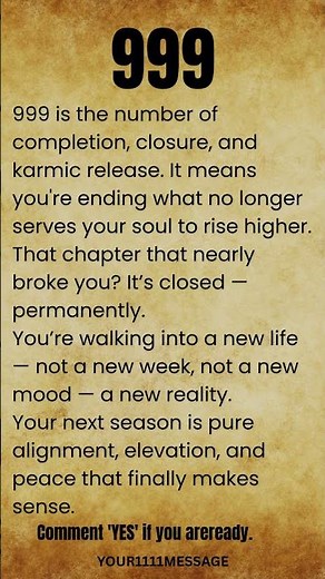 Angel number 999 means The Cycle Is Over, A New Life Is Here #shorts #lawofattraction #manifestation