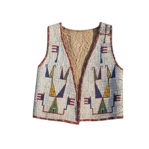 Handmade Native American Powwow Vest | Beaded Dance Regalia for Festivals - Etsy