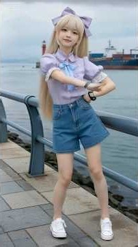 Moe Girl’s Cute Dance + Kung Fu Fist Skills