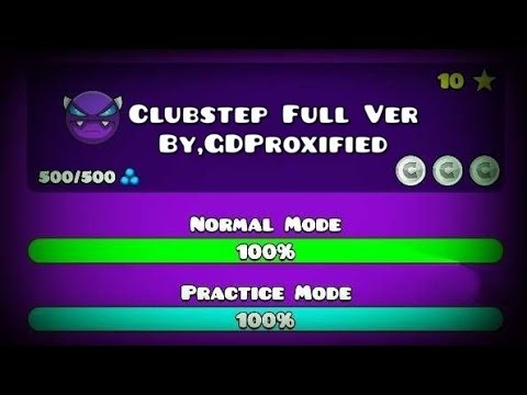 Geometry Dash Clubstep Full Version By,GDProxified