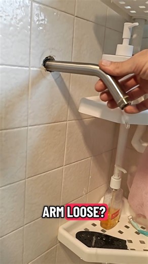 Layout Plumbing | installing a Danco shower arm stabilizer to fix an shower wing ell that was never anchored, narrated by my daughter #plumber #hack #kids... | Instagram