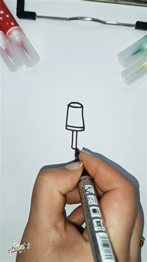 Drawing a Beautiful Lamp Step by Step
