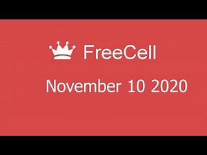 Microsoft Solitaire Collection - FreeCell - November 10 2020