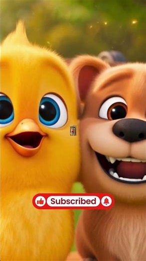 Cute Chick & Puppy#shorts #shortvideos #funny #adventure #cartoon