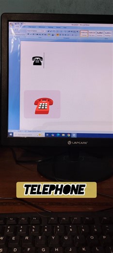 Telephone symbol in MS Word ☎️☎️ #shorts #computer #study #subscribe