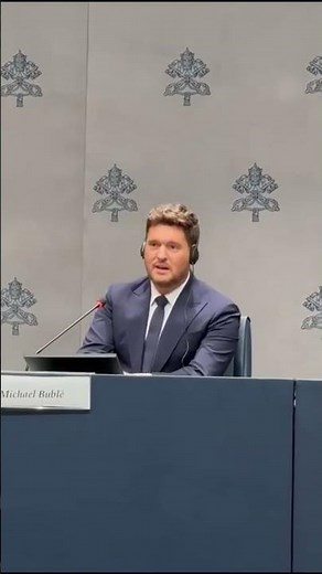 Michael Buble wows press conference with impromptu performance at the Vatican